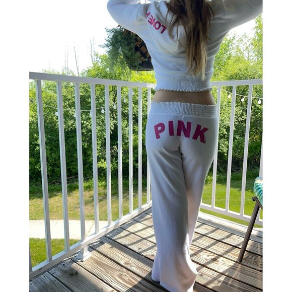 Victoria’s Secret Pink White Terry cloth Matching Set Vintage 2006 Size Small - Picture 4 of 15
